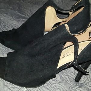 Peep toe Ankle strap booties